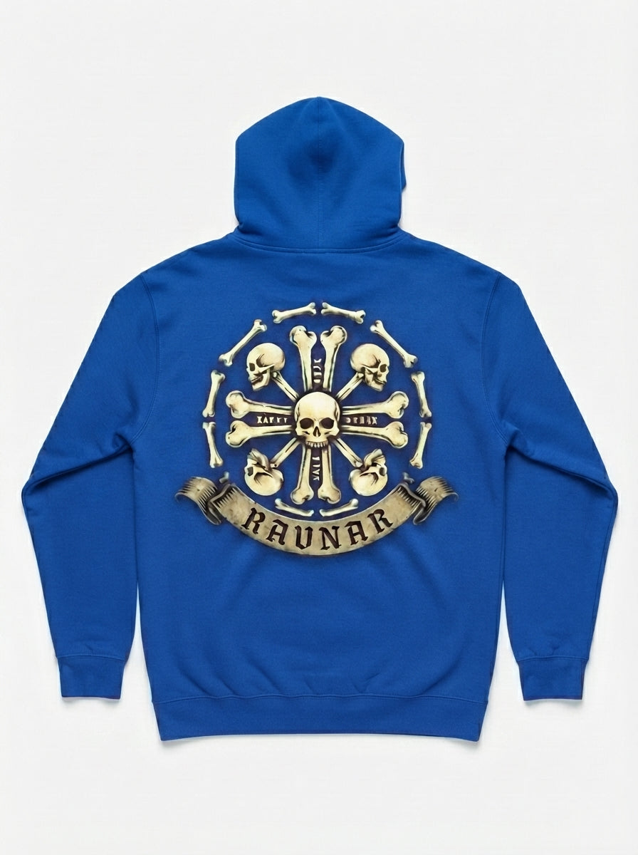 Ravnar Crown Of Bones Royal Blue Hoodie