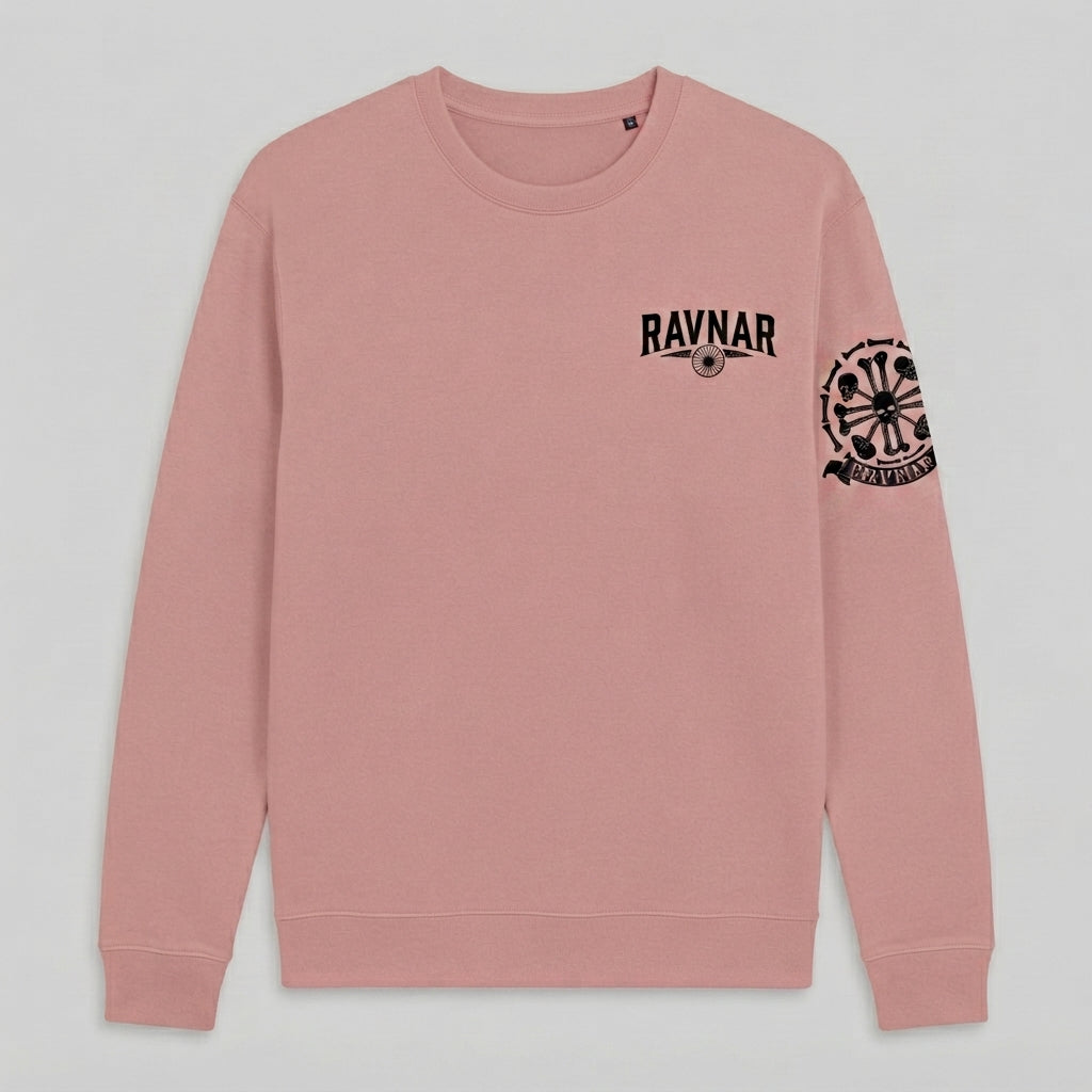 Ravnar Crest Sweatshirt Dust Pink