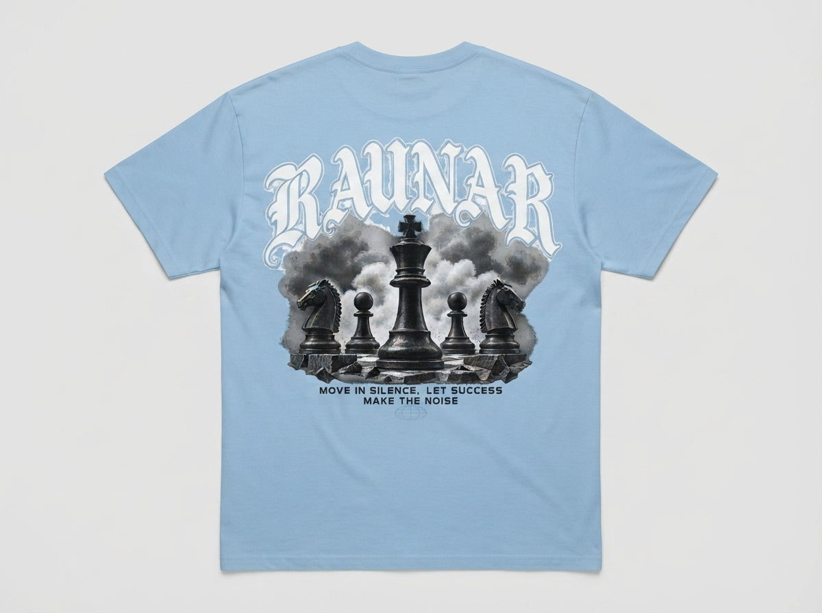 Ravnar Checkmate T shirt Sky Blue