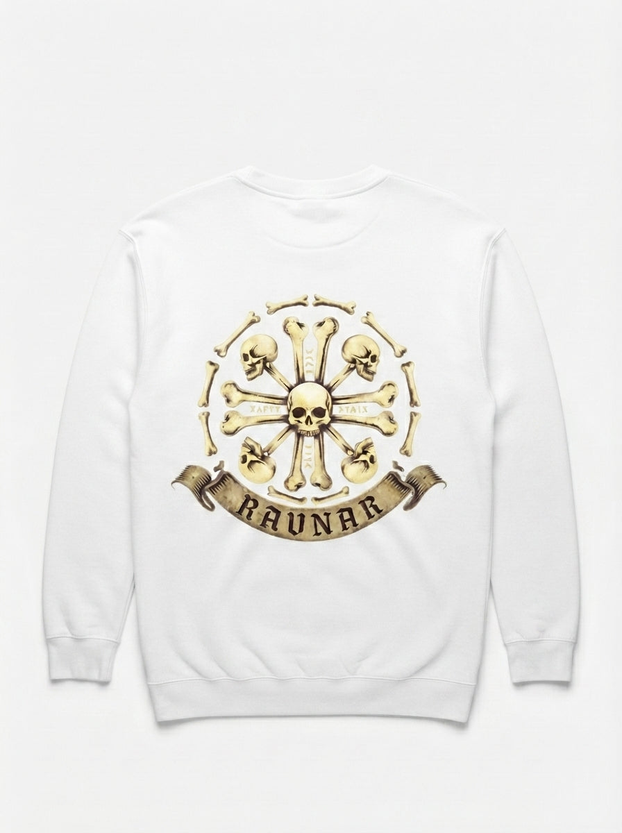 Ravnar Crown Of Bones White Sweatshirt
