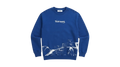 Ravnar Apex royal blue heavyweight sweatshirt with white racing car graphic and logo on chest