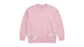 Ravnar Apex sweatshirt in pastel pink featuring a white racing car graphic and branded chest logo