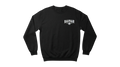 Ravnar The Cult black heavyweight cotton sweatshirt with white chest logo