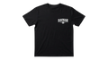 Ravnar The Cult black heavyweight cotton t-shirt with white chest logo print