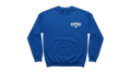 Ravnar The Cult royal blue heavyweight cotton sweatshirt with white chest logo
