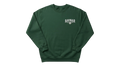 Ravnar GTRS heavyweight forest green sweatshirt with a white embroidered logo on the chest.