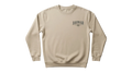 Ravnar GTRS heavyweight beige sweatshirt with a structured silhouette and small chest logo branding.