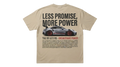 Ravnar GTRS heavyweight beige t-shirt featuring a Porsche 911 GT3 RS graphic print on the back