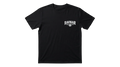 Ravnar GTRS black heavyweight cotton t-shirt with white chest logo print and structured fit