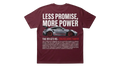 Ravnar GTRS heavyweight burgundy t-shirt with a Porsche 911 GT3 RS graphic print on the back