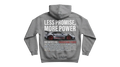 Ravnar GTRS grey heavyweight hoodie featuring a 911 GT3 RS graphic print on the back with bold typography.