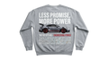Ravnar GTRS grey heavyweight sweatshirt featuring a Porsche 911 GT3 RS graphic print on the back