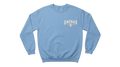 Ravnar GTRS light blue heavyweight cotton sweatshirt with a white embroidered logo on the chest.