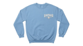 Ravnar The Cult light blue heavyweight cotton sweatshirt with a small white chest logo