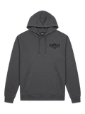 Ravnar NOCRTURNE charcoal grey heavyweight hoodie with a structured silhouette and chest logo branding