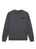 Ravnar NOCTURNE charcoal grey heavyweight crewneck sweatshirt with black chest logo branding