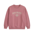 Ravnar NorthStar dusty pink heavyweight cotton crewneck sweatshirt with branded graphic print