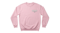 Ravnar Signature sweatshirt in light pink heavyweight cotton with a small chest logo print