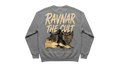 Ravnar The Cult heavyweight grey cotton sweatshirt featuring a large graphic print on the back