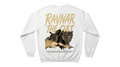 Ravnar The Cult heavyweight white cotton sweatshirt featuring a large graphic print on the back