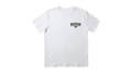 Ravnar GTRS white heavyweight cotton t-shirt with black chest logo print and structured fit